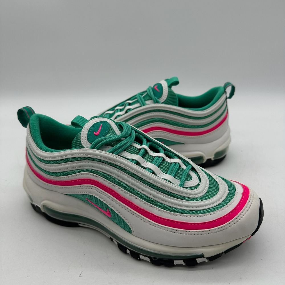 Nike 921522-101‎ Air Max 97 Size 6Y GS Teal Pink White Youth Running Shoes